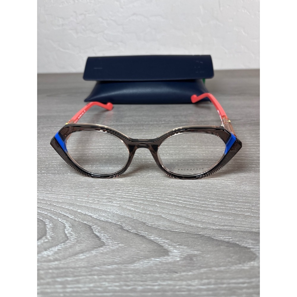 FACE A FACE WITTY 1 Geometric Cat Eye‎ Eyeglasse Frames Paris Hand Made Italy